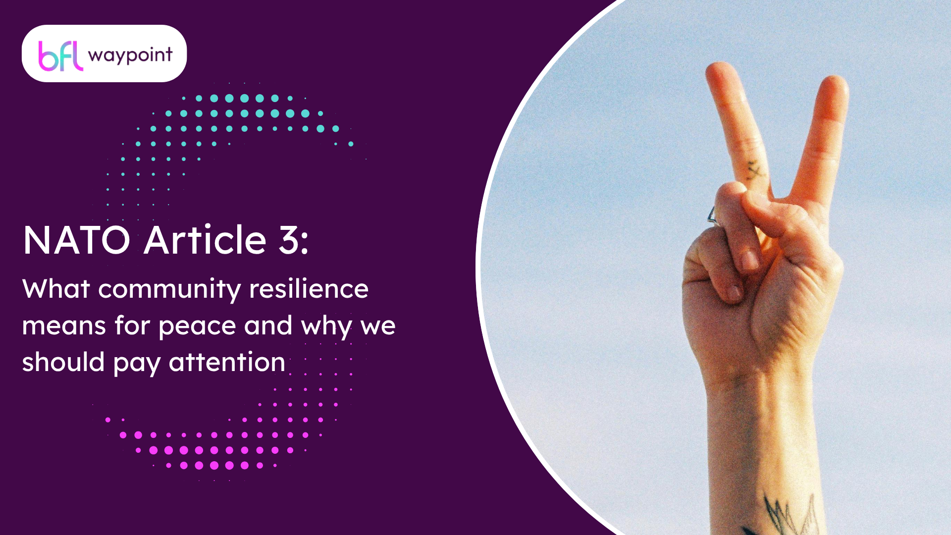 NATO Article 3: What community resilience means for peace and why we should pay attention